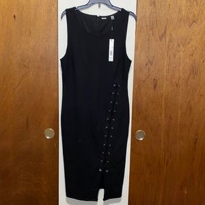 ♠️ NWT Tahari Black Stretch Sexy Sleeveless Dress